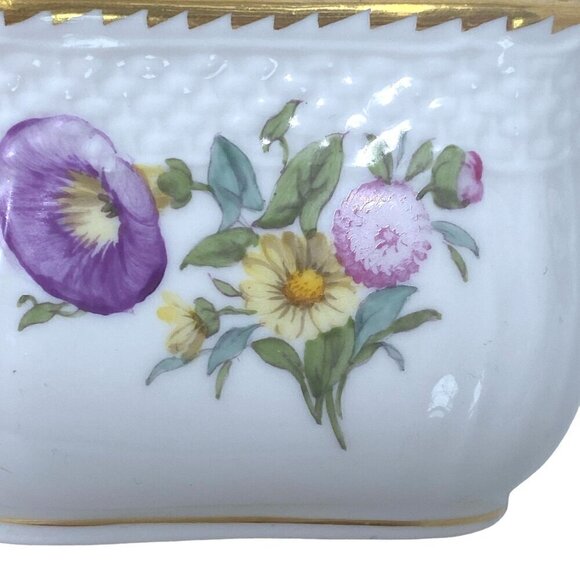 Royal Copenhagen Floral Holder Signed Denmark Porcelain Mini Vase Toothpick Ciga - Picture 4 of 7